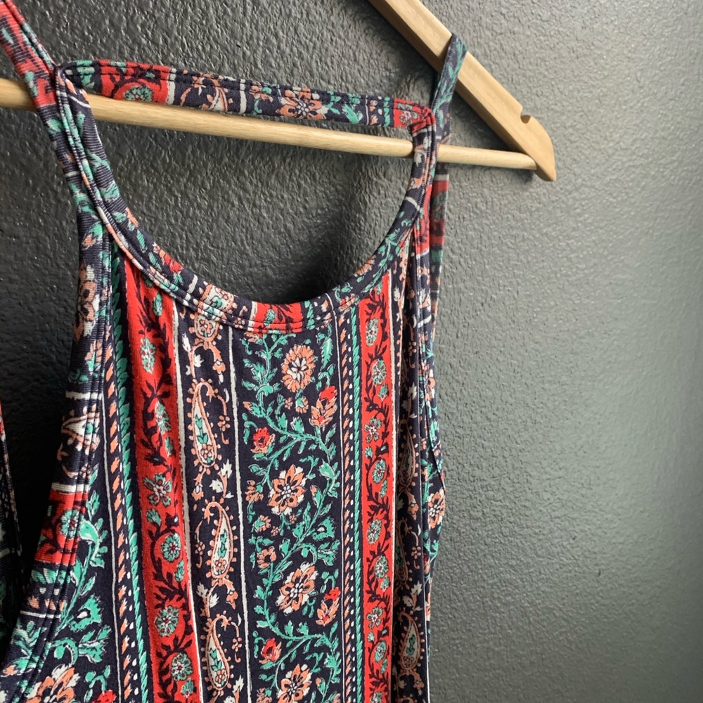 🔆NWOT Lulu’s Boho Multi-Print Backless Midi Dress - Picture 6 of 8